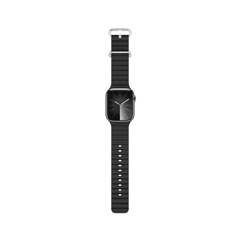 Řemínek pro Apple Watch 42/44/45/49 mm Epico Watch Strap Ocean - černý - istyle.work