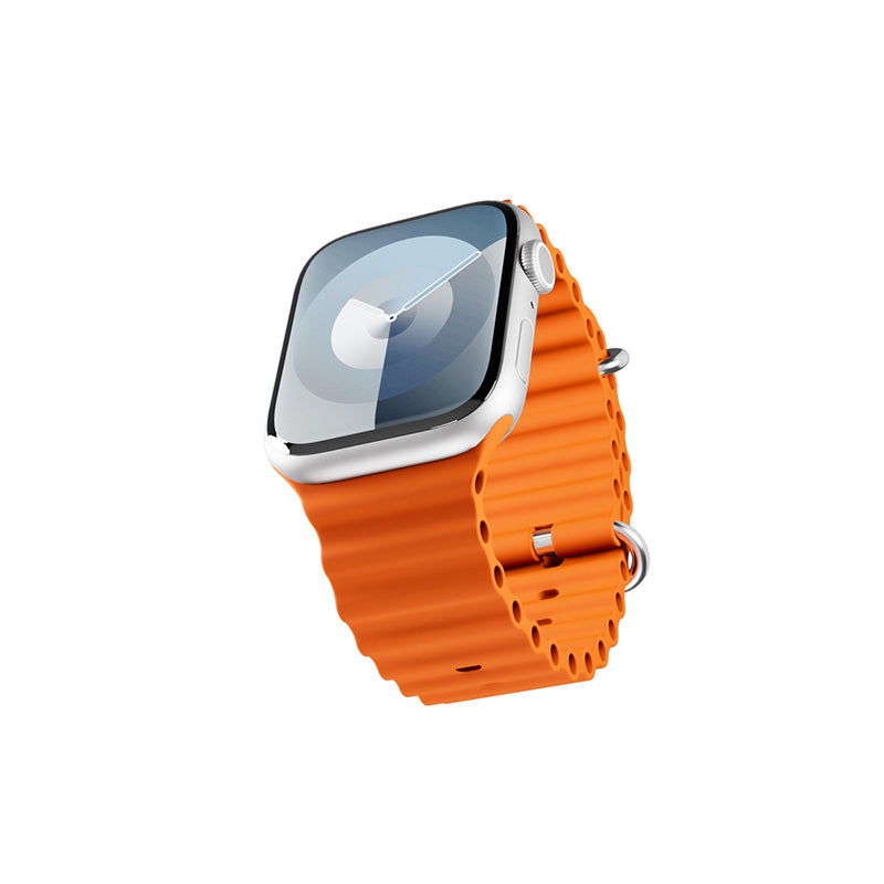 Řemínek pro Apple Watch 42/44/45/49 mm Epico Watch Strap Ocean - oranžový - istyle.work