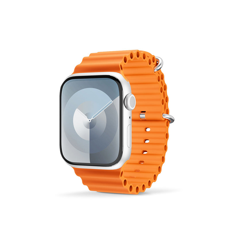 Řemínek pro Apple Watch 42/44/45/49 mm Epico Watch Strap Ocean - oranžový - istyle.work
