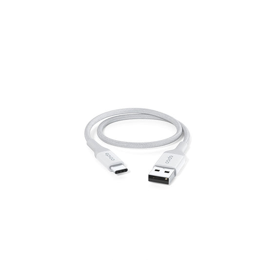 Opletený PD kabel Epico 0,3m USB-C na USB-A - bílý - istyle.work