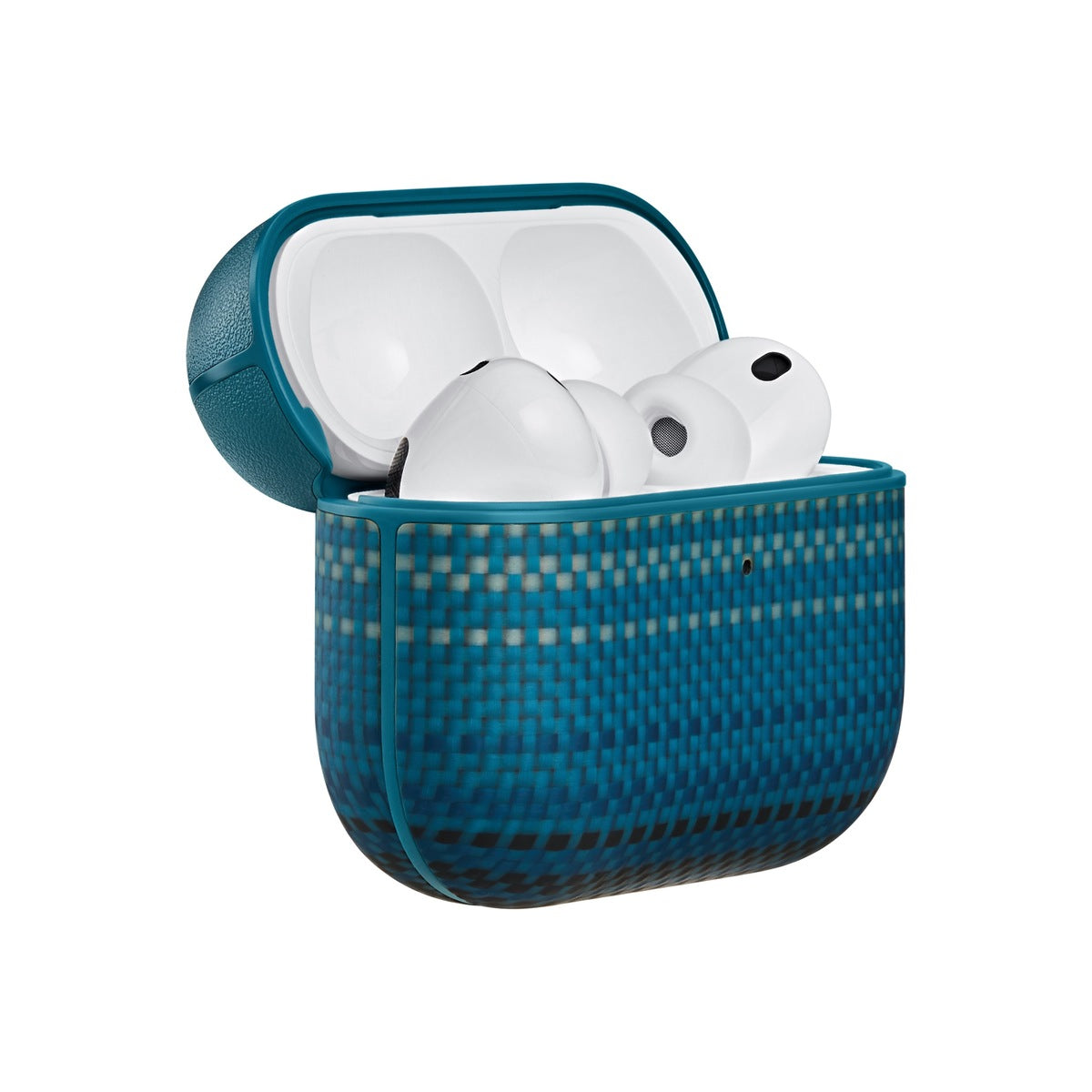 Pouzdro pro AirPods Pro 3 Pitaka Aramid Fiber Magnetic Case - modré