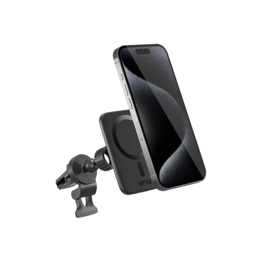 Ultratenká MagSafe nabíječka do auta iSTYLE Qi2 - černá - istyle.work