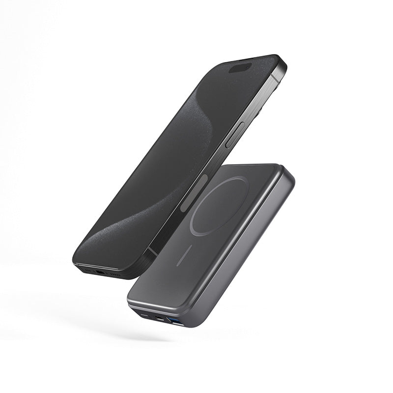 MagSafe hliníková 10 000mAh powerbanka iSTYLE Mag+ - vesmírně šedá - istyle.work