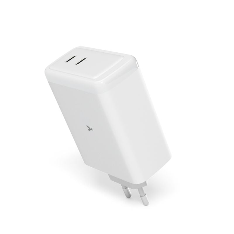 100W GaN adaptér s 2m USB-C kabelem iSTYLE - bílý - istyle.work