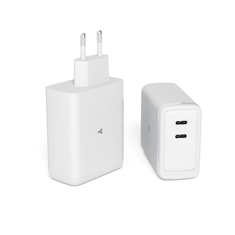 100W GaN adaptér s 2m USB-C kabelem iSTYLE - bílý - istyle.work