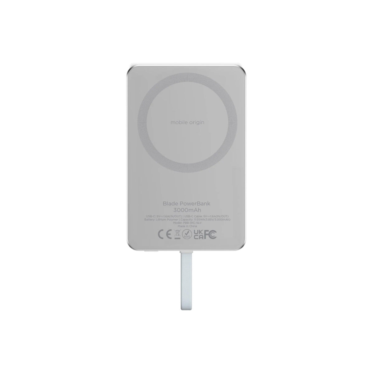 Mobile Origin Blade PowerBank 3000mAh, Silver