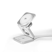 MagSafe cestovní nabíječka Epico UltraBase Qi2 3in1 Fold Alu Mag+ - bílá - istyle.work