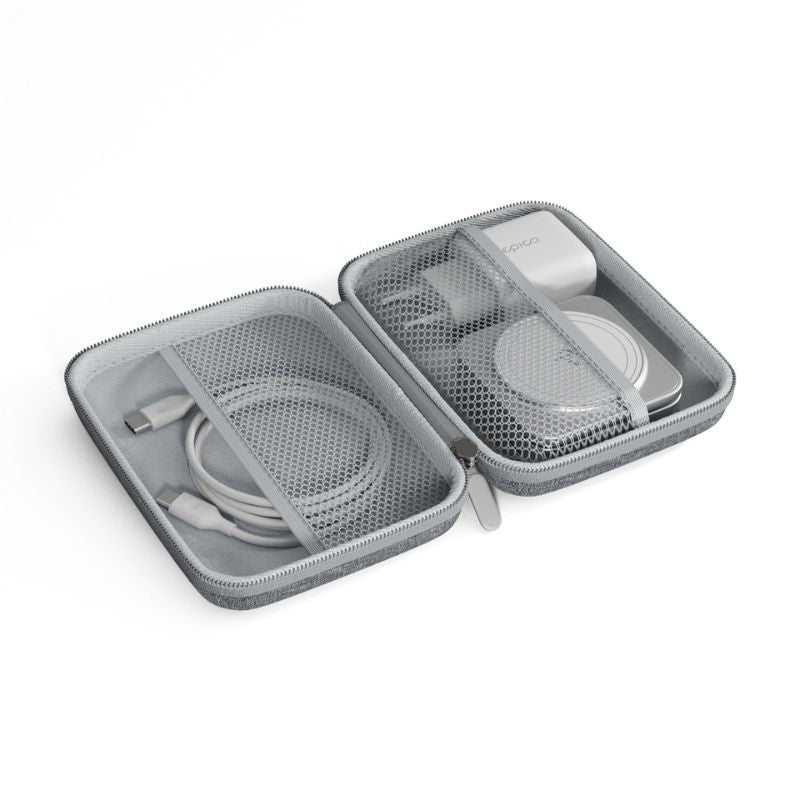MagSafe cestovní nabíječka Epico UltraBase Qi2 3in1 Fold Alu Mag+ - bílá - istyle.work