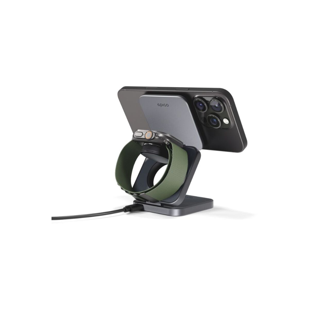 MagSafe cestovní nabíječka Epico UltraBase 3in1 Fold - vesmírně šedá - istyle.work