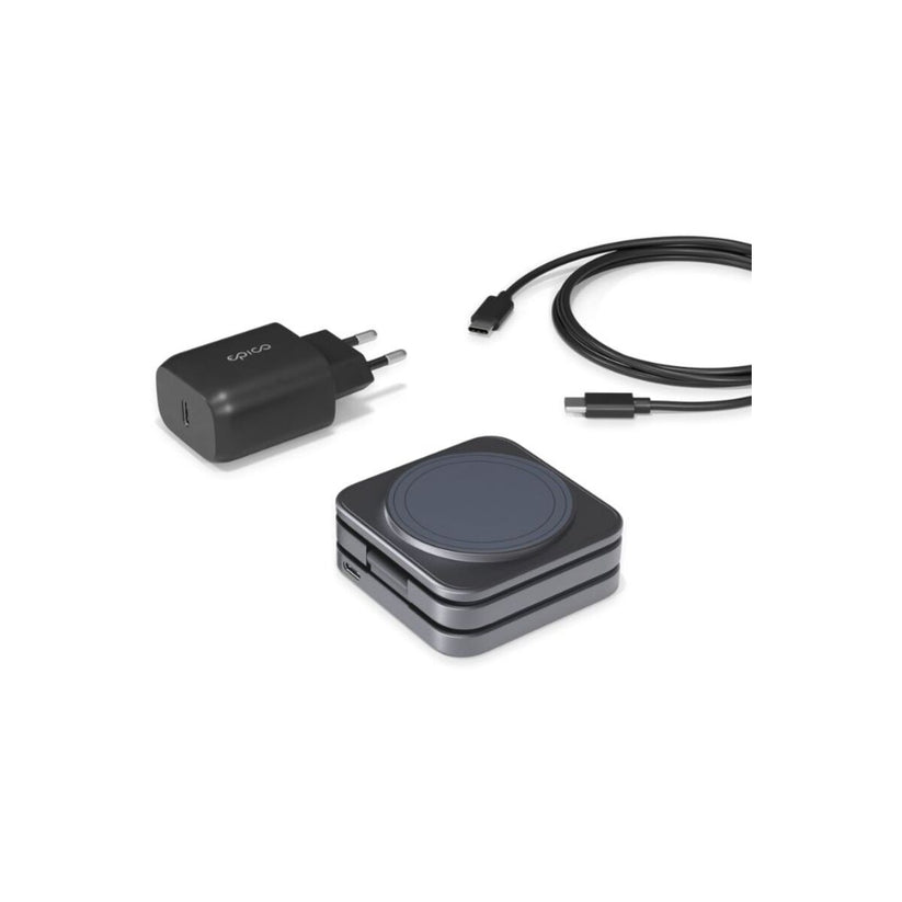 MagSafe cestovní nabíječka Epico UltraBase 3in1 Fold - vesmírně šedá - istyle.work
