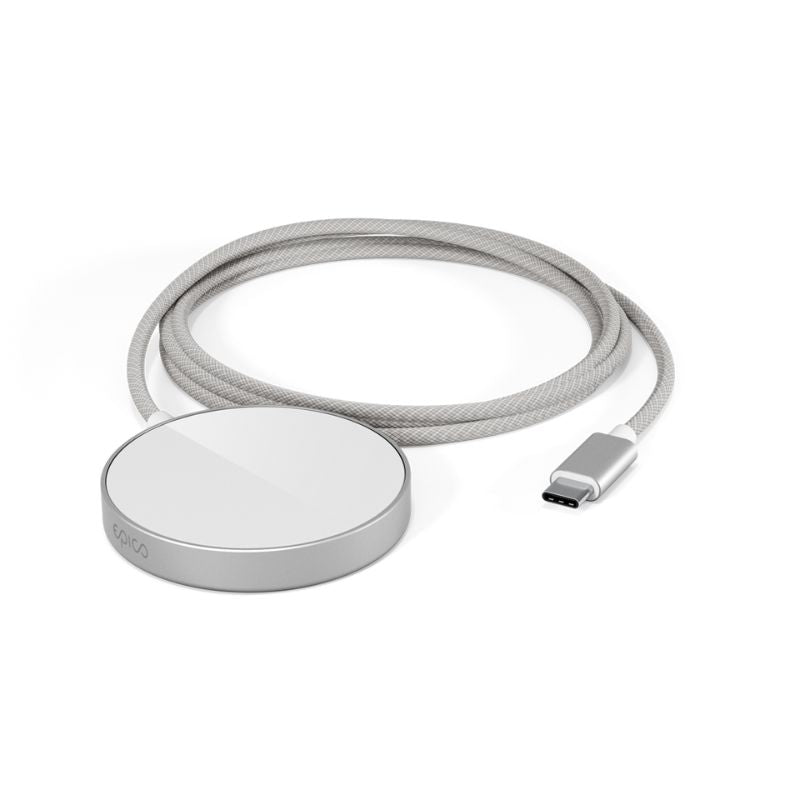 MagSafe nabíječka Epico UltraBase Qi2 Mag+ Charging Pad EO50 - stříbrná - istyle.work