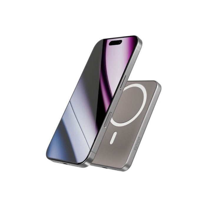 MagSafe bezdrátová powerbanka Epico UltraPack 5000mAh Mag+ - stříbrná - istyle.work