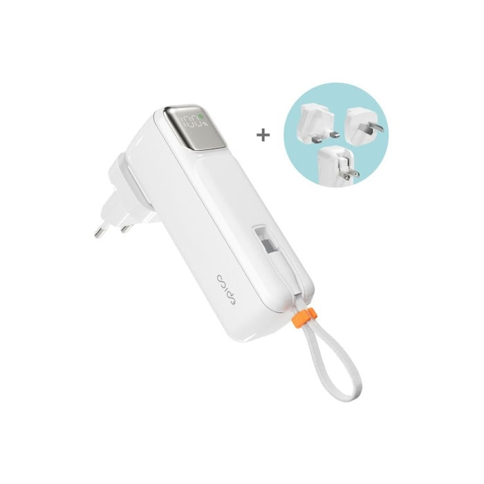 Cestovní powerbanka Epico UltraPack 2in1 5000mAh - bílá - istyle.work