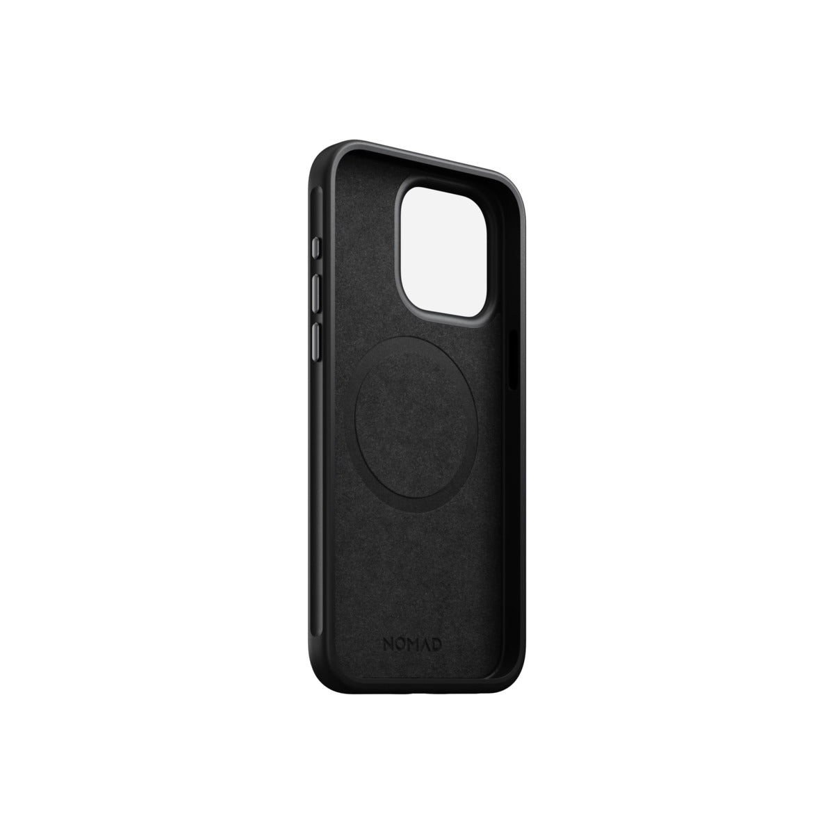 Kožený kryt pro iPhone 15 Pro Max Nomad Modern - černý - istyle.work