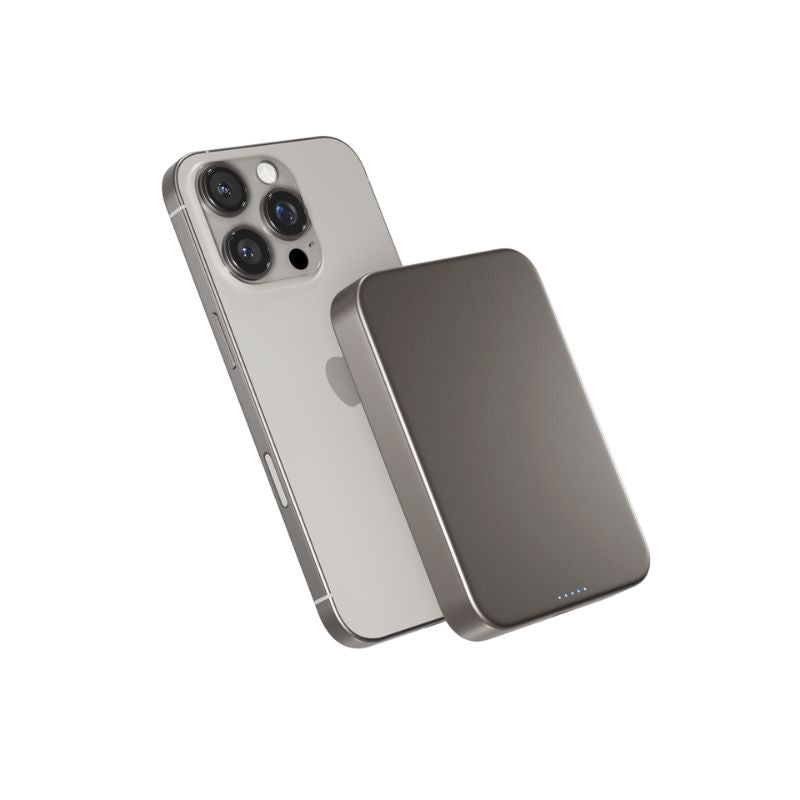 Bezdrátová hliníková powerbanka Epico UltraPack Qi2 10000mAh Mag+ EM71b - titanová