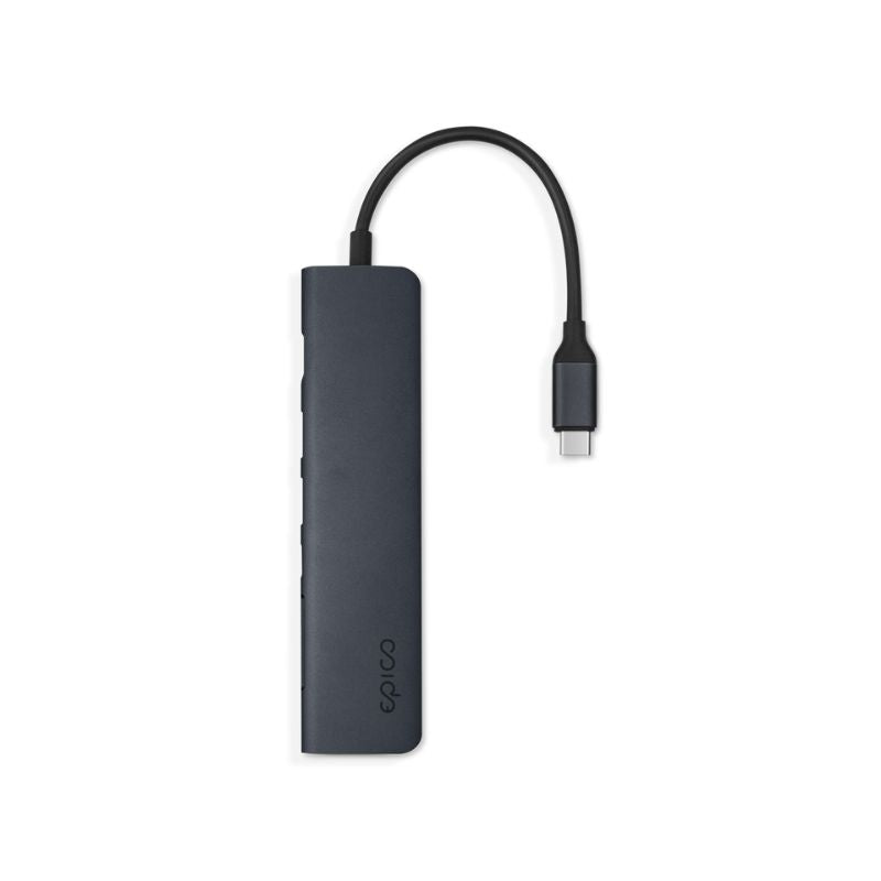 Hub Epico 7in1 Multimedia Hub 8K s USB-C konektorem - temně inkoustový