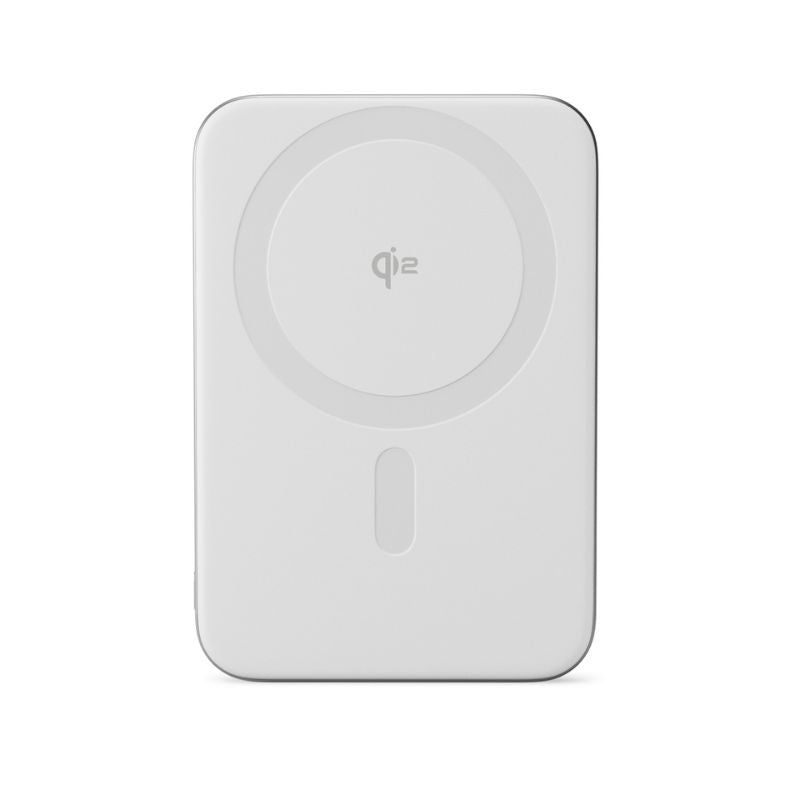 Tenká hliníková MagSafe powerbanka Epico UltraPack Qi2 Slim 5000mAh - stříbrná - istyle.work