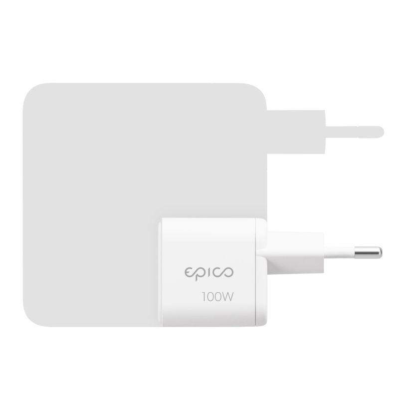 100W adaptér Epico UltraBoost Micro AVS GaN EA100b - bílý