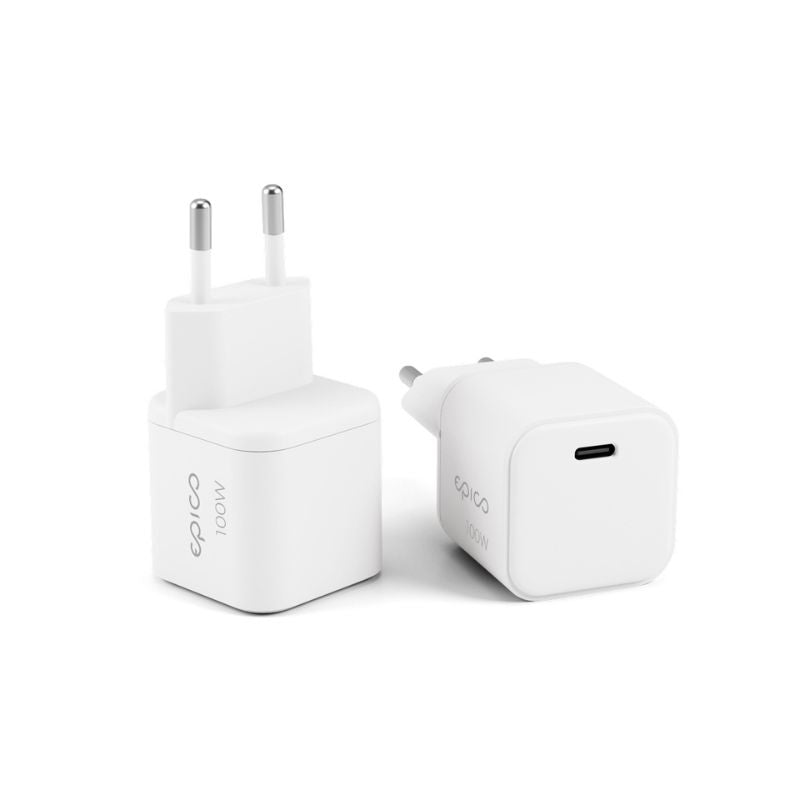 100W adaptér Epico UltraBoost Micro AVS GaN EA100b - bílý