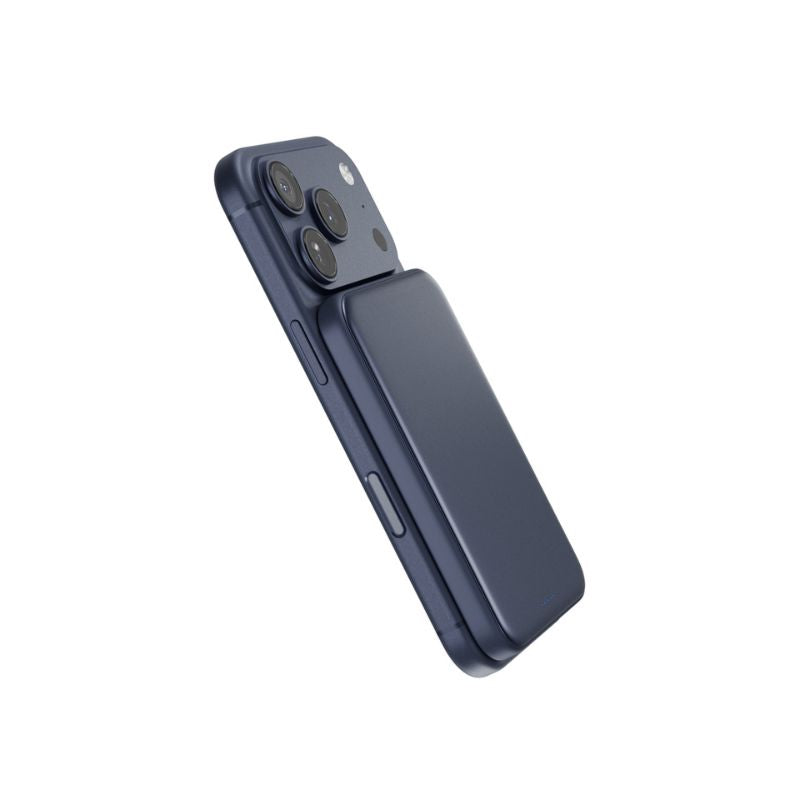 5 000 mAh hliníková MagSafe powerbanka Epico UltraPack Qi2 25W - tmavě modrá