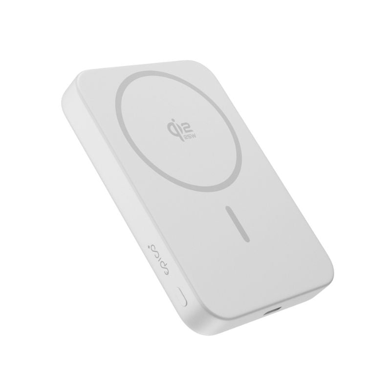 10 000mAh hliníková powerbanka Epico UltraPack Qi2 25W - stříbrná