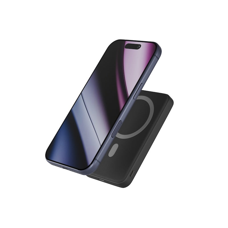 MagSafe powerbanka Epico UltraPack Stand se skládacím stojánkem - černá