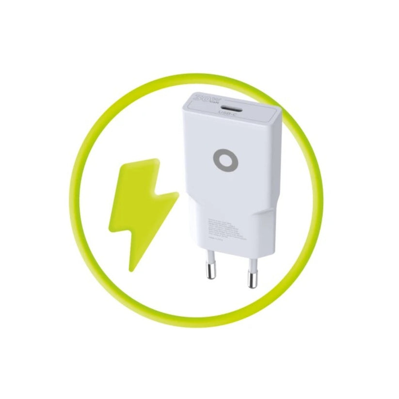 30W adaptér Mobile Origin GaN Slim Charger MO17 - bílý - istyle.work