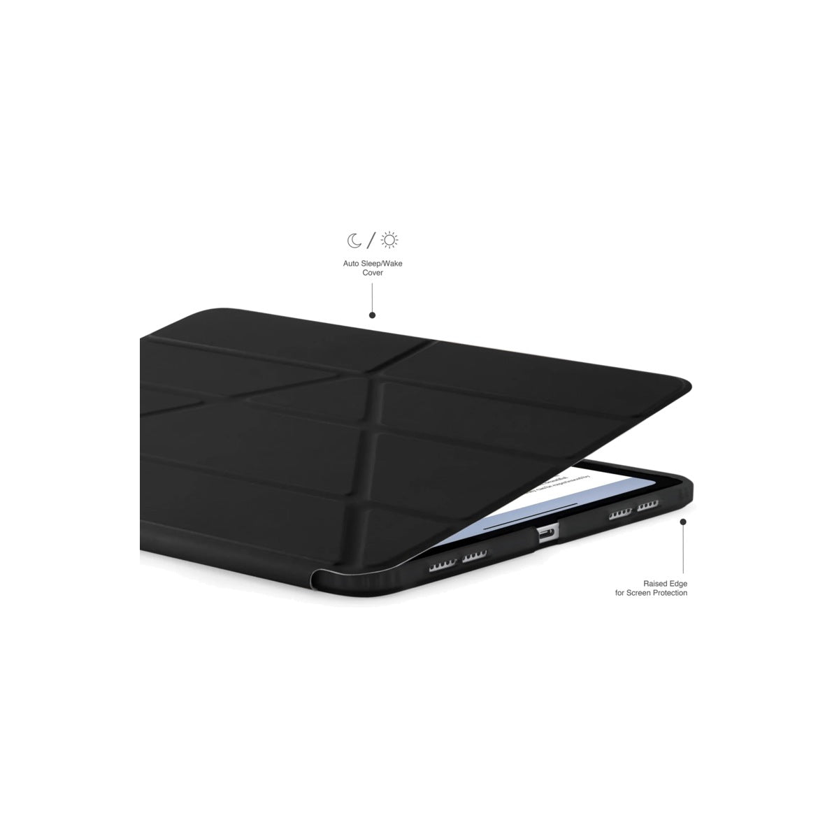 Kryt na iPad Air 13" Pipetto Origami No1 Original Case - černý - istyle.work