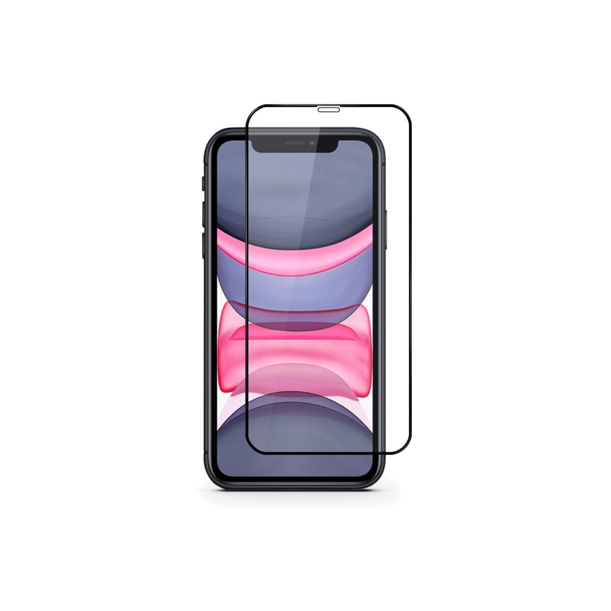 Ochranné sklo iSTYLE 3D+ GLASS iPhone XR / iPhone 11 - černé - istyle.work