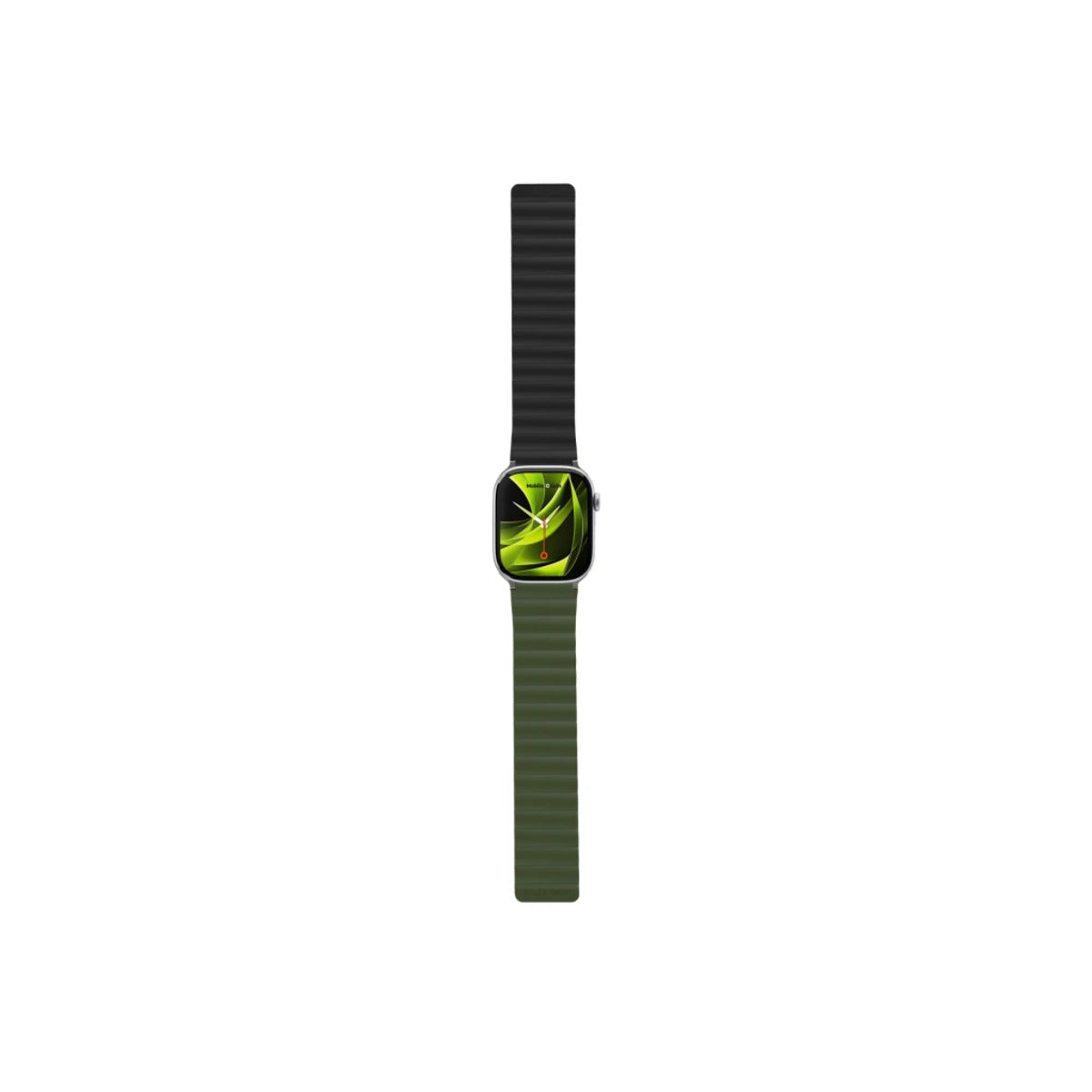Řemínek pro Apple Watch 42/44/45/49 mm Mobile Magnetic Strap II - zelený/černý - istyle.work