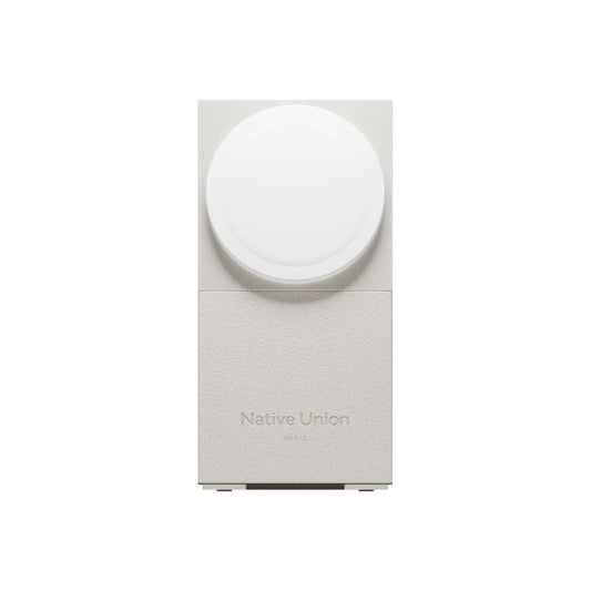 Bezdrátová nabíječka s mezinárodními adaptéry Native Union Rise 3-in-1 Qi2 - stříbrná - istyle.work