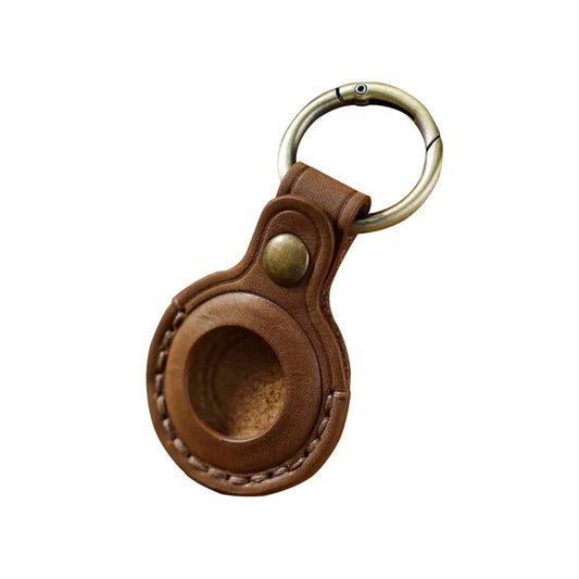 Kožená klíčenka pro AirTag Mobile Origin Leather Keyring - hnědá - istyle.work