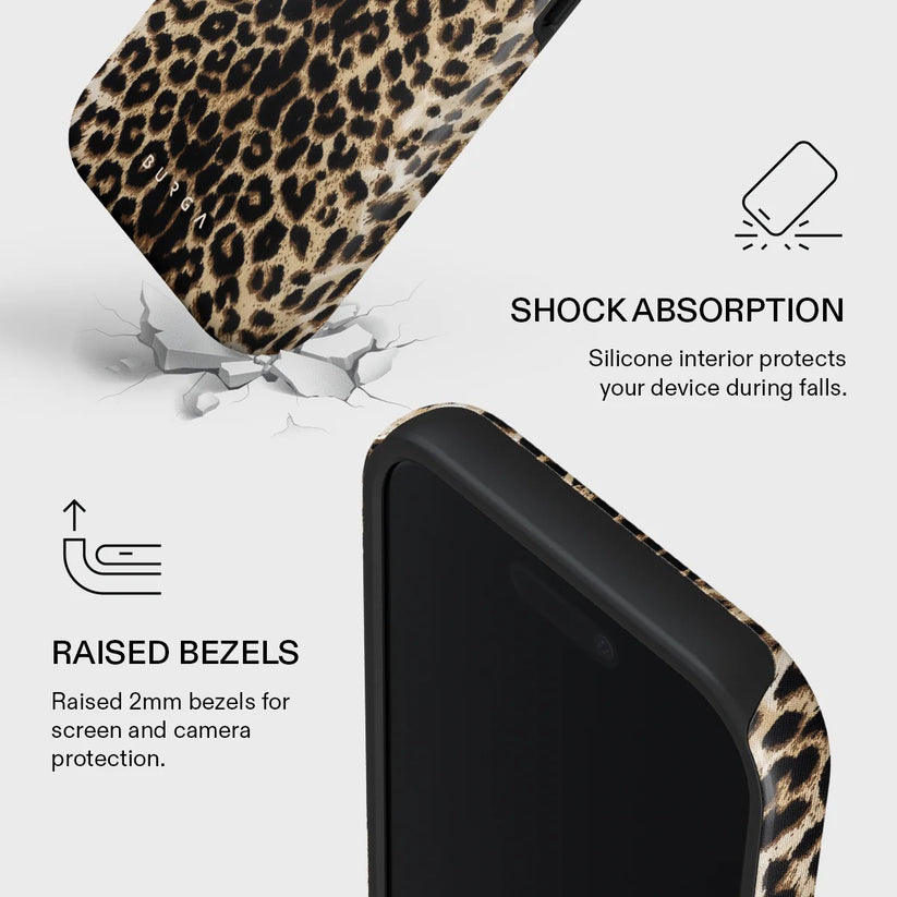 Kryt pro iPhone 17 Burga Player Tough MagSafe Case - leopard - istyle.work