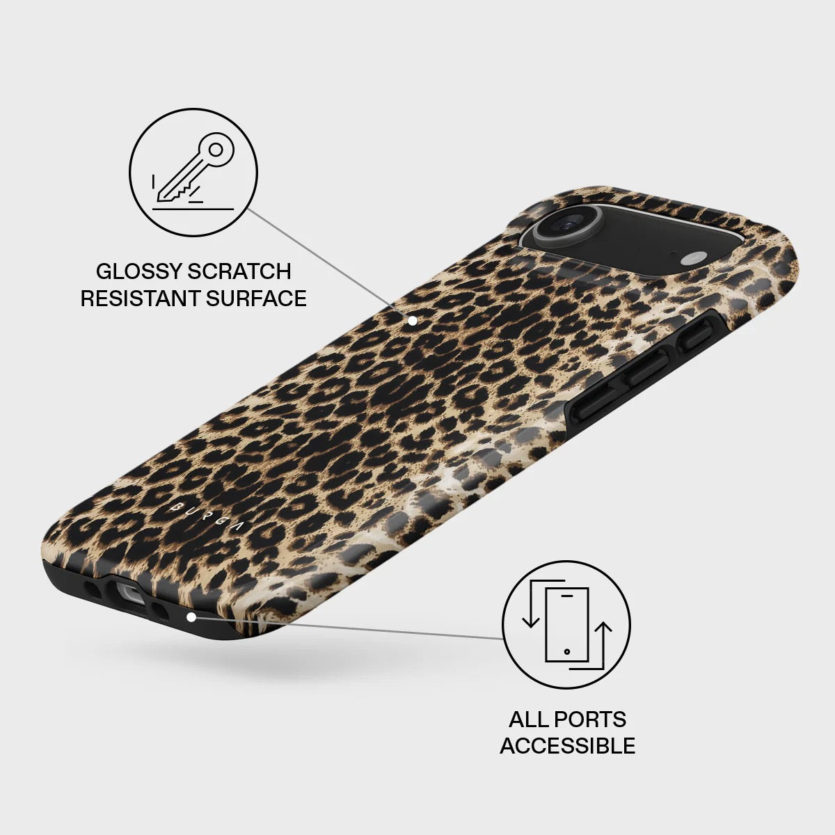 Kryt pro iPhone Air Burga Player Tough MagSafe Case - leopard - istyle.work