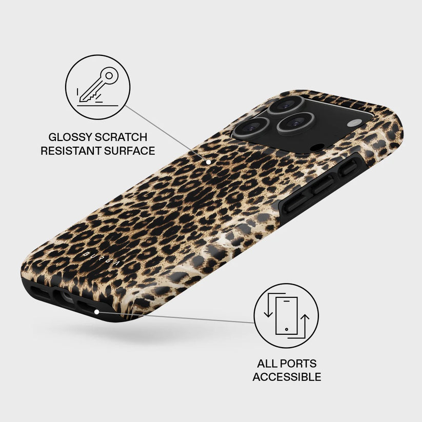 Kryt pro iPhone 17 Pro Max Burga Player Tough MagSafe Case - leopard - istyle.work