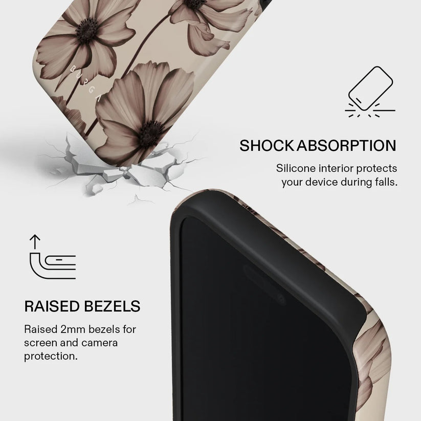 Kryt pro iPhone 17 Pro Burga Barely Yours Tough MagSafe Case - květinový - istyle.work