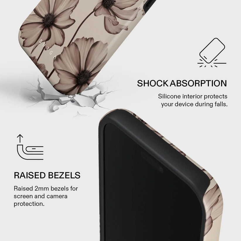 Kryt pro iPhone 17 Pro Max Burga Barely Yours Tough MagSafe Case - květinový - istyle.work