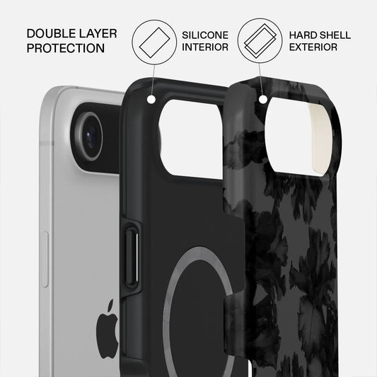 Kryt pro iPhone Air Burga Nocturnal Tough MagSafe Case - květinový tmavý - istyle.work