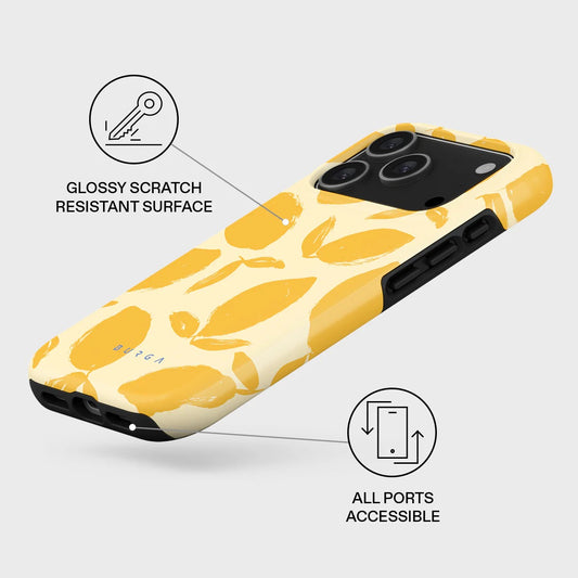 Kryt pro iPhone 17 Pro Max Burga Lemon Tart Tough MagSafe Case - citrón - istyle.work