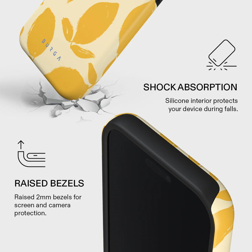 Kryt pro iPhone 17 Pro Max Burga Lemon Tart Tough MagSafe Case - citrón - istyle.work