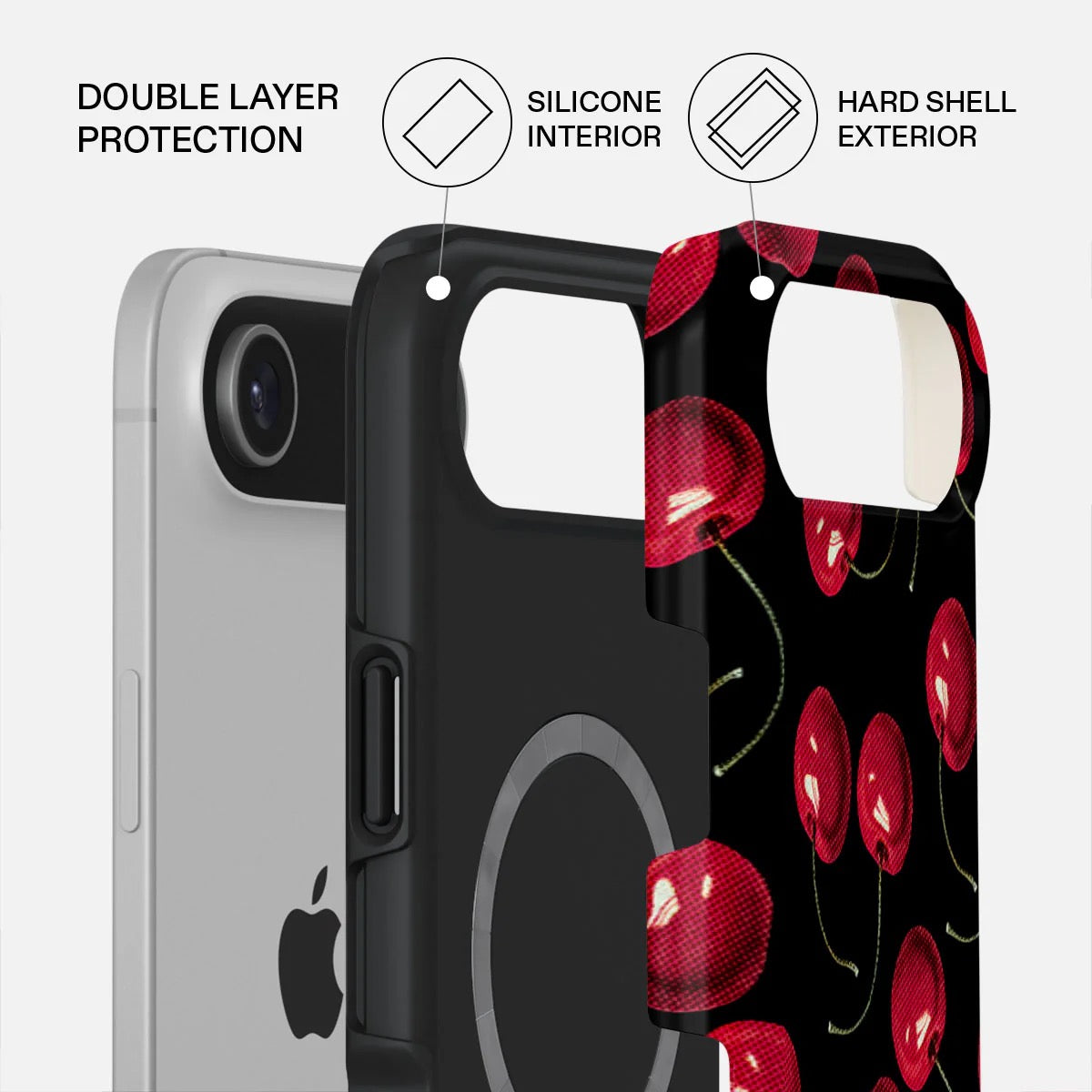 Kryt pro iPhone Air Burga Cherrybomb Tough MagSafe Case - třešeň - istyle.work