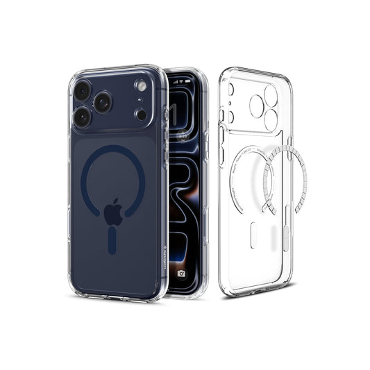 MagSafe kryt pro iPhone 17 Pro Max Spigen Ultra Hybrid - průhledný/modrý - istyle.work