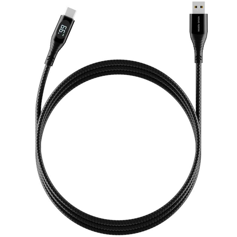 Kabel Mobile Origin 66W Display Cable USB-A na USB-C 1,5 m - černý