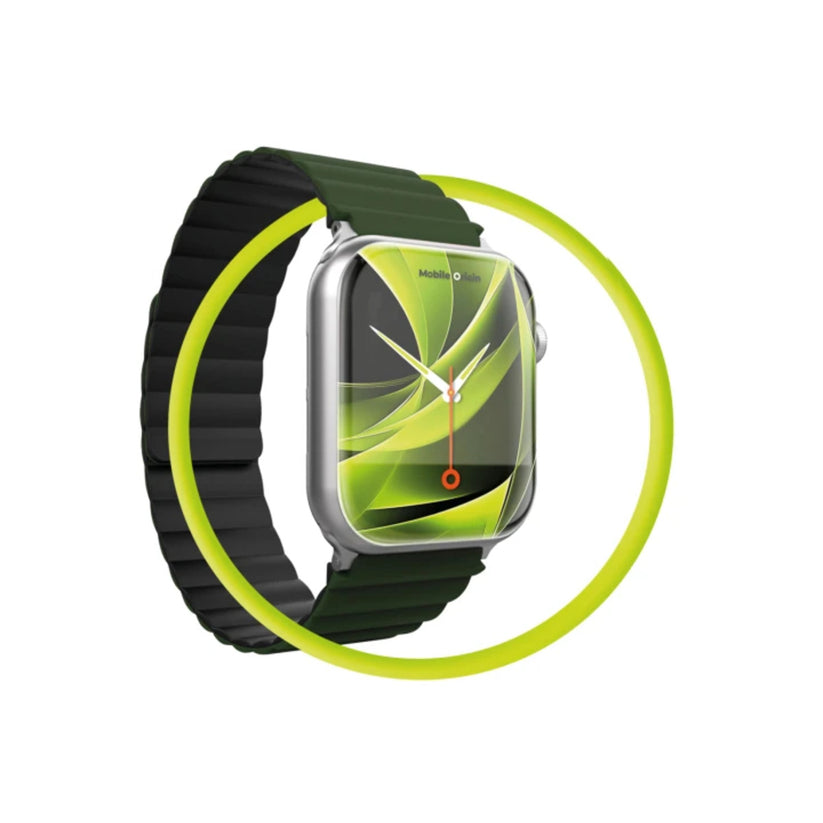 Řemínek pro Apple Watch 42/44/45/49 mm Mobile Magnetic Strap II - zelený/černý - istyle.work