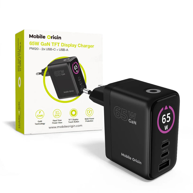 65W rychlonabíječka GaN Mobile Origin Universal Charger PW20 - istyle.work