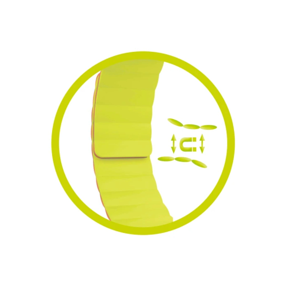 Řemínek pro Apple Watch 42/44/45/49 mm Mobile Magnetic Strap II - oranžový/zelený - istyle.work