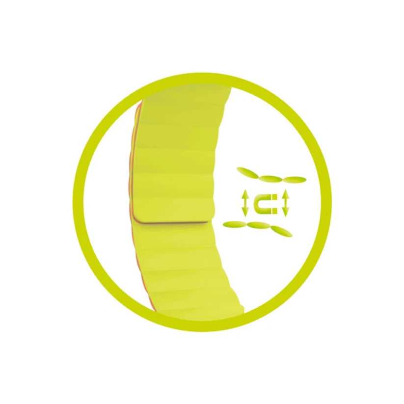 Řemínek pro Apple Watch 42/44/45/49 mm Mobile Magnetic Strap II - oranžový/zelený - istyle.work