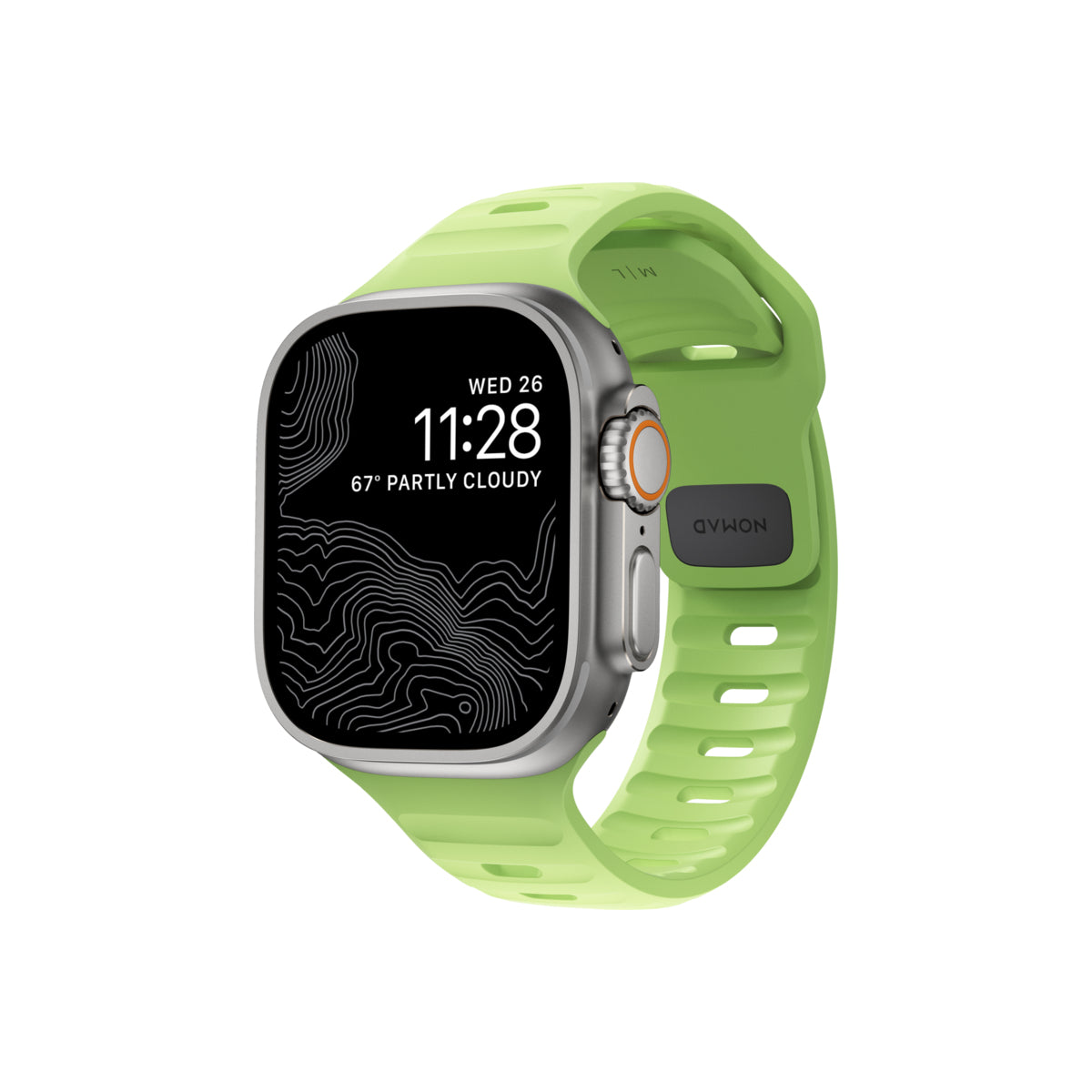 Řemínek pro Apple Watch 42/44/45/49 mm Nomad Sport Strap Glow 2.0 - istyle.work