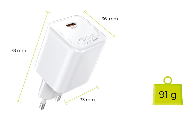 67W GaN nabíječka Mobile Origin PW6 - USB-C