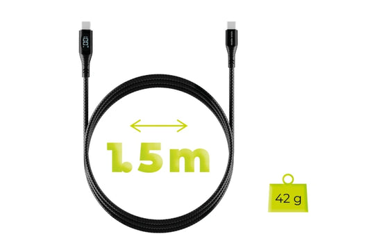 Kabel Mobile Origin 66W Display Cable USB-A na USB-C 1,5 m - černý